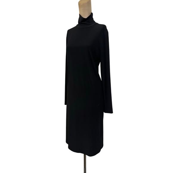 Norma Kamali Turtleneck Jersey Long Sleeve Mini Dress - Picture 5 of 8